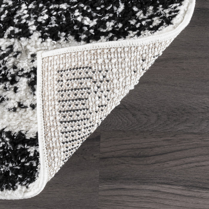 Ebern Designs Ainslei Black/White/Gray Rug & Reviews Wayfair